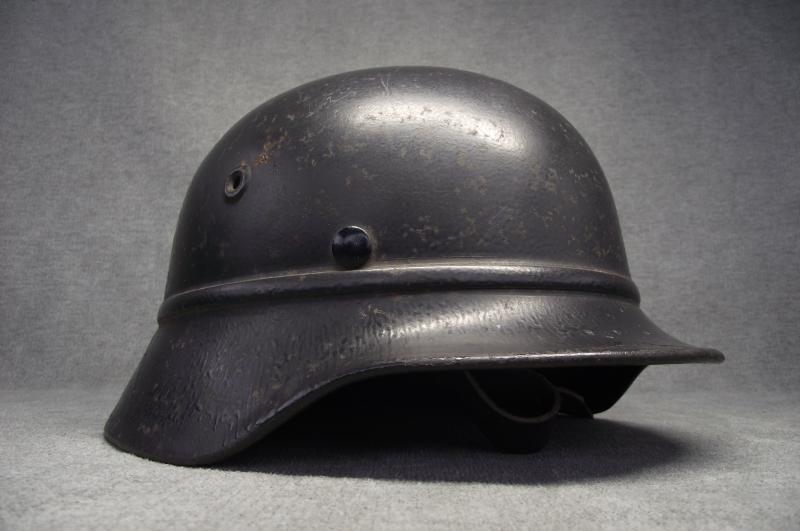 Late War M40 Luftschutz Beaded Helmet. Q64.