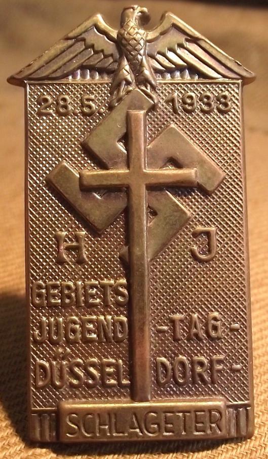 HJ Schlageter 1933 Jugend Tag Tinnie.