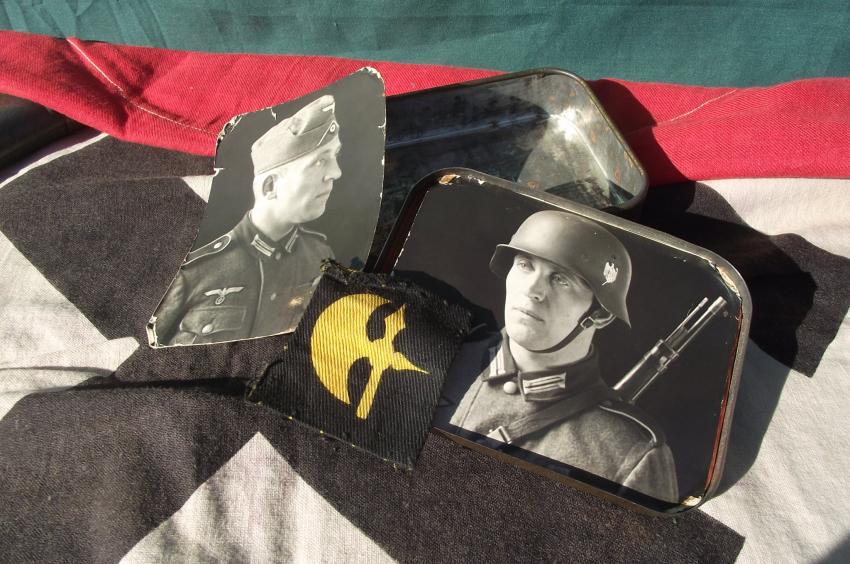  Emergency Ration Tin With Photos and 78th Div Patch.