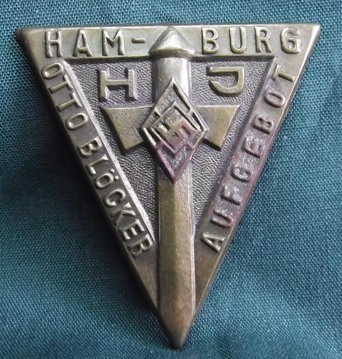 Hitler Youth Event Badge/Tinnie. Otto Blocker, Hamburg.