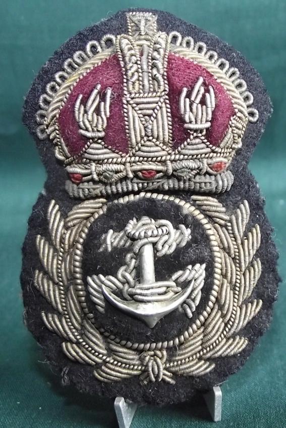 Royal Navy Petty Officer Bullion Cap Badge.