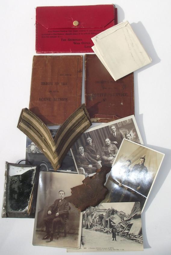 WW1 3/Monmouthshire Regiment Paperwork Group.