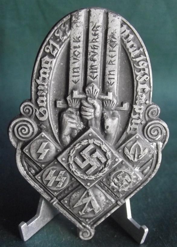 1938 Gautag Leipzig Tinnie/Event Badge.