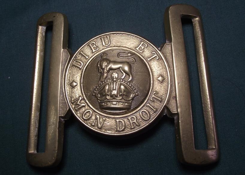 British Kings Crown Stable Belt Buckle.