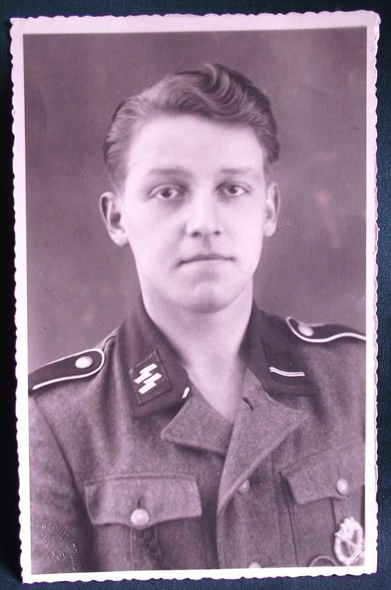 SS Sturmmann Photo Post Card.