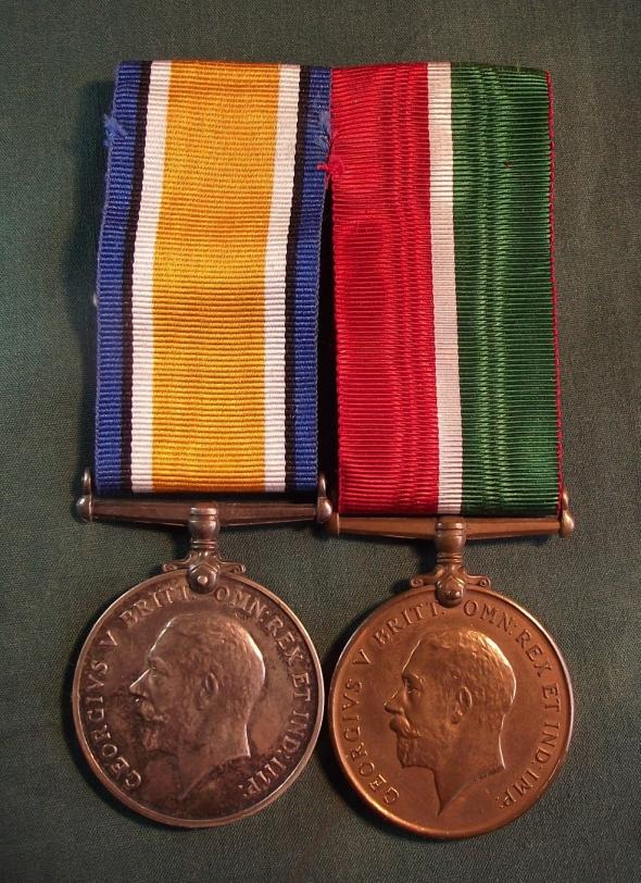 WW1 Mercantile Marine Medal Pair.