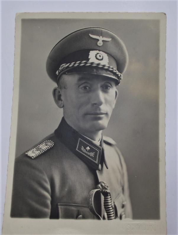 German Customs Officer With Sword Photo Portrait.