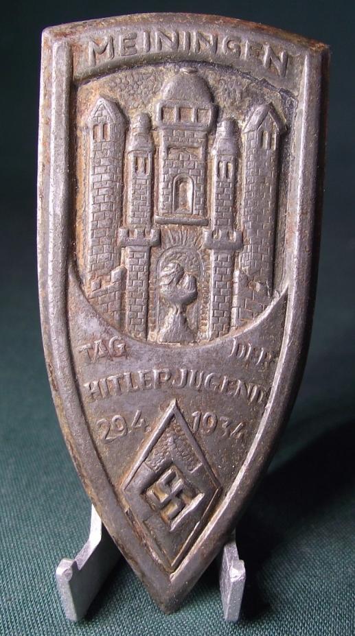 Hitler Youth Event Badge/ Tinnie. Meningen 1934, Tag Der Jugend.
