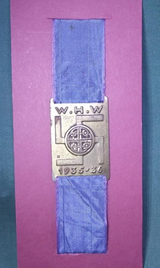 1935-36 WHW Swastika, Celtic Knot , Bracelet, Event Badge.