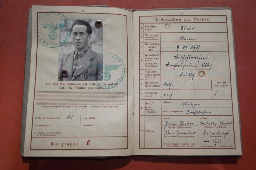 Wehrpass, Heer, 3/Kraftf-Abt 616,  KIA Russia. Habe Pocket.