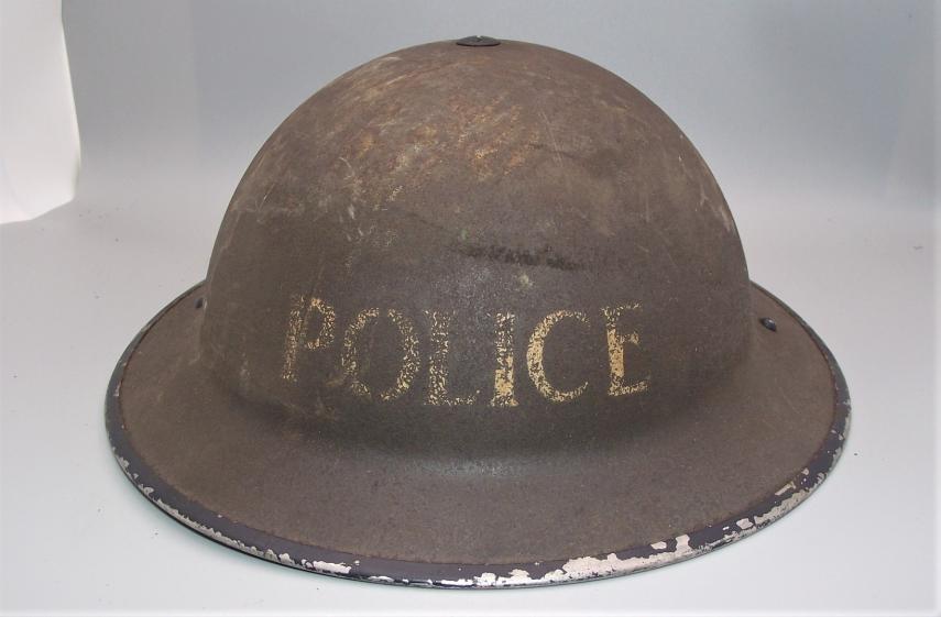 WW2 British Police Helmet.