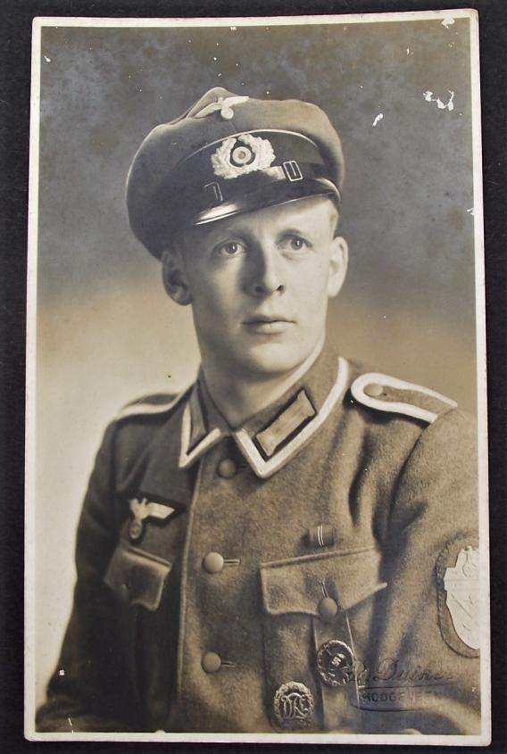 Decorated Heer NCO Studio Portrait. Demyansk Shield.