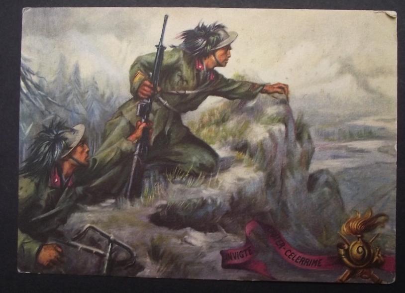 Italian Military Regimental Post Card.