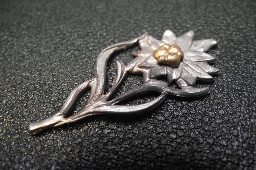 RZM Marked Metal Cap/ Collar Edelweiss.