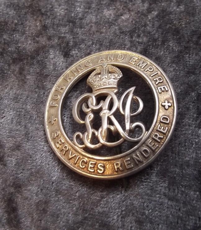 WW1 British Numbered Wound Badge.