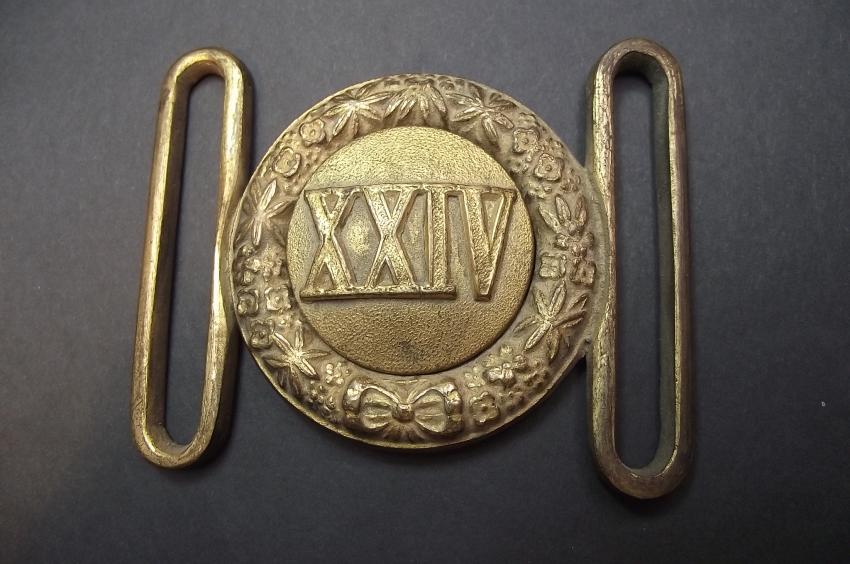 24th Foot, SWB Parade Belt Buckle.