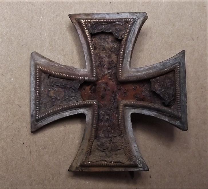 WW2 Iron Cross First Class. Ground Dug.