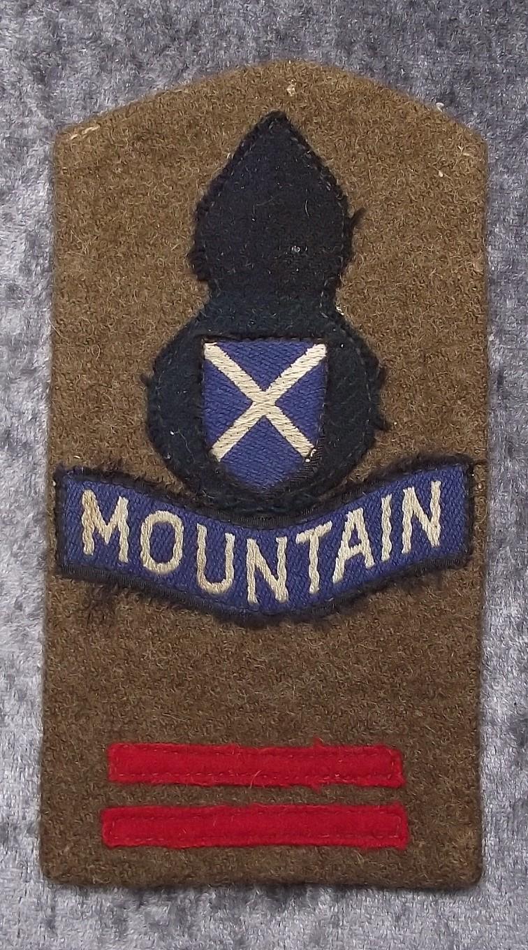 52nd Lowland Infantry Division Combination Formation badges.