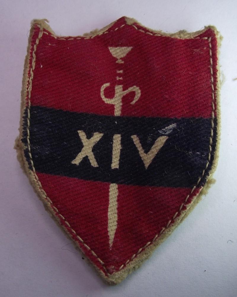 14th Army Cloth Formation Badge.