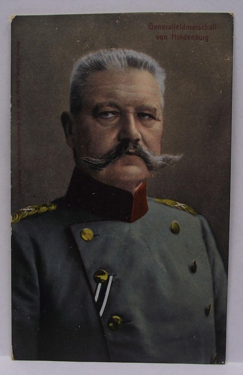 Imperial German Post Card. HINDENBURG. 1915.