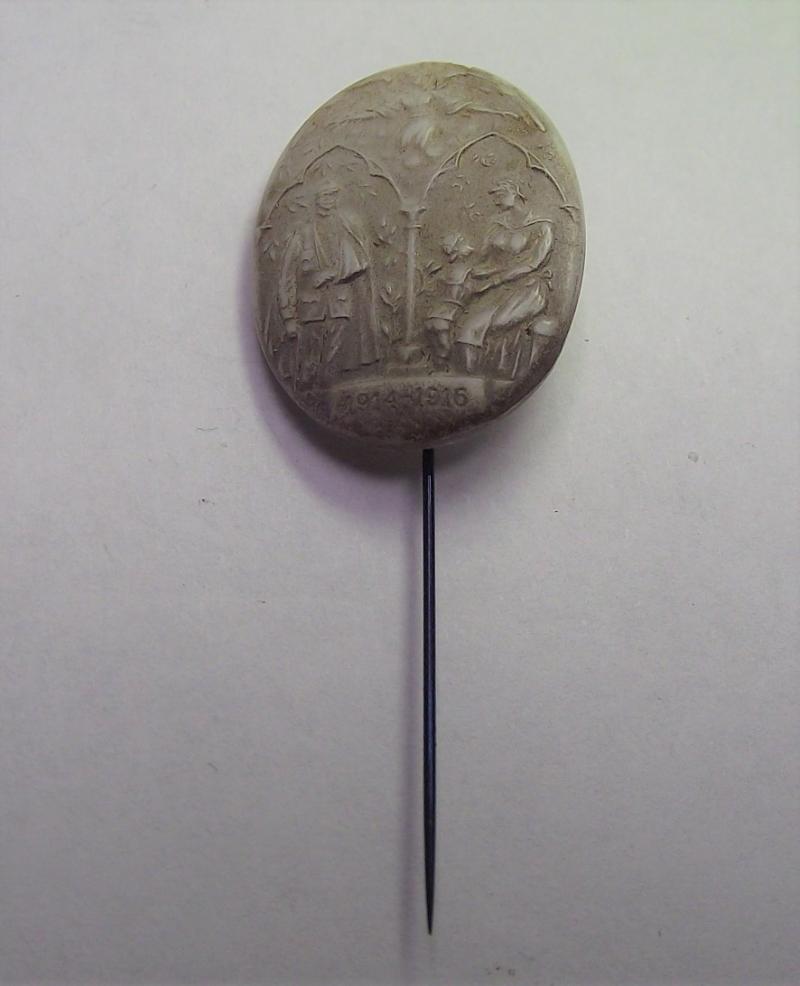 1914-16 Imperial German Sentimental Badge. Returning Injured Soldier.