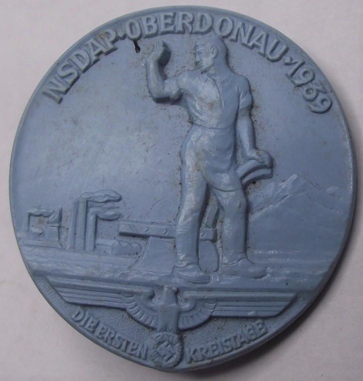 1939 NSDAP Oberdonau Event Badge/Tinnie.