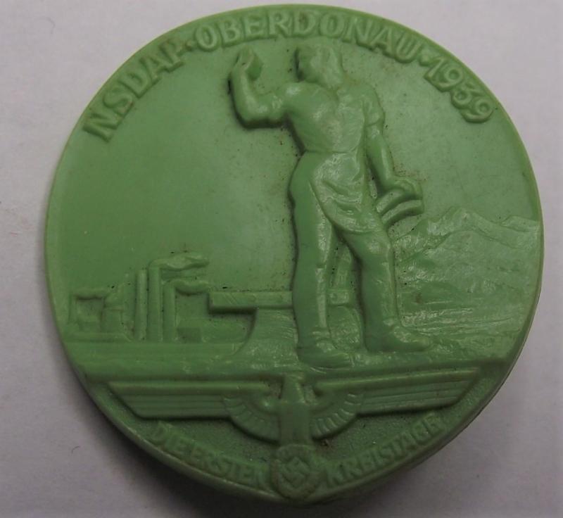 1939 NSDAP Oberdonau Event Badge/Tinnie.