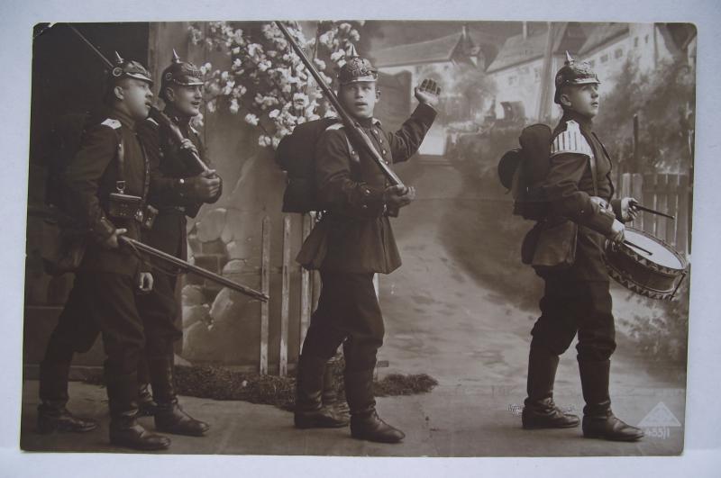 Imperial German Post Card. Pickelhaube.