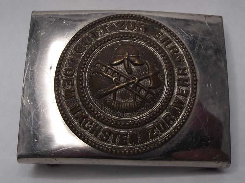 WW2 German Fire Brigade Belt Buckle.
