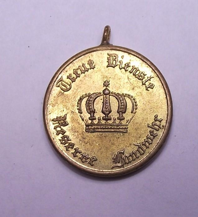 Prussian Reserve Landwehr 2nd Class Medal.