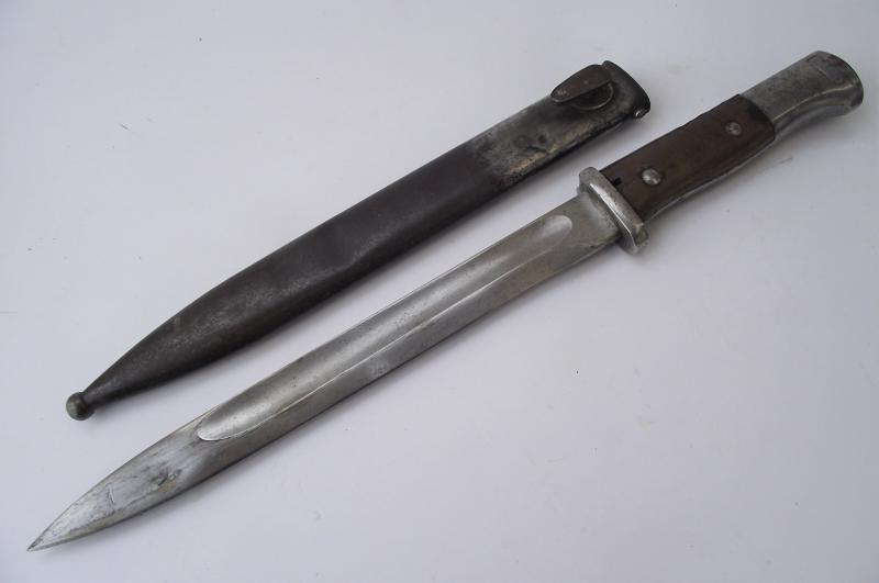 1915 Dated German S 84/98 Bayonet. Erfurt.