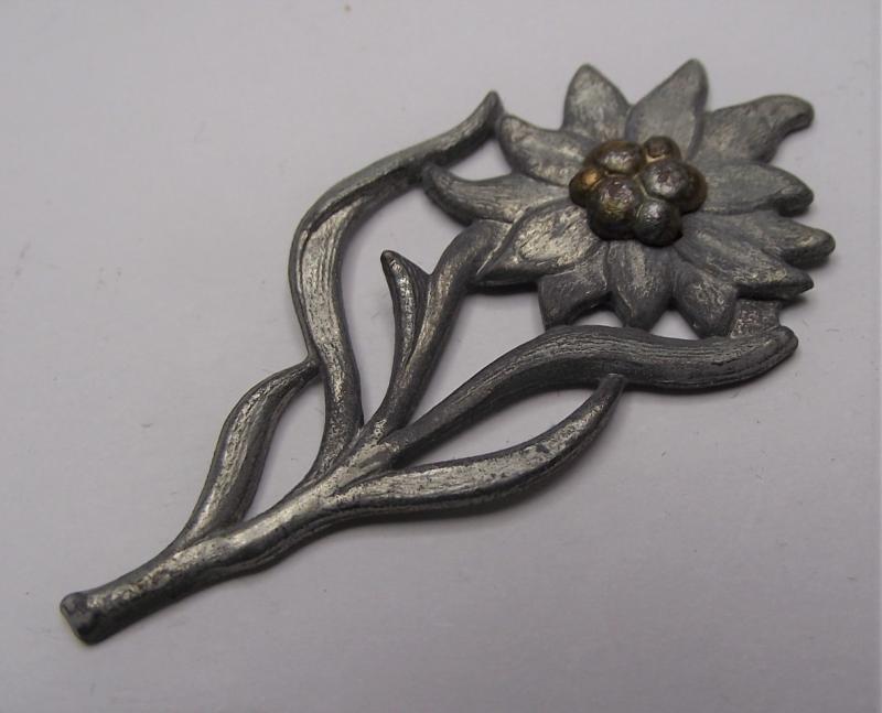 Political Metal Edelwiess Badge.