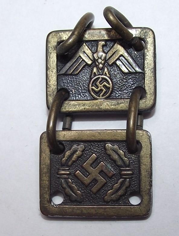 Two Neck Chain Links. NSDAP Leaders Gorget.
