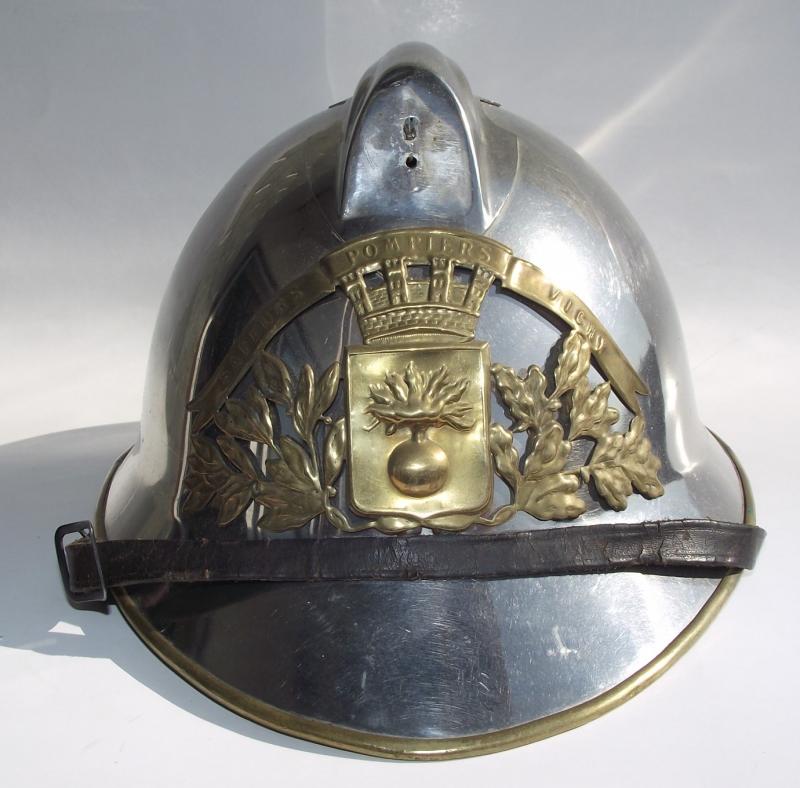 French Adrian Fire Brigade Helmet.
