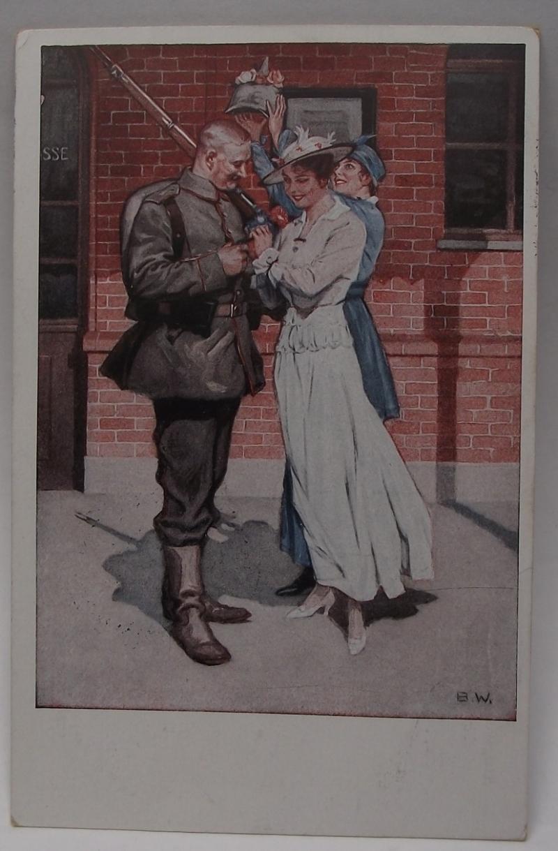 Imperial German Post Card. B.Wennerburg Series. 1914.
