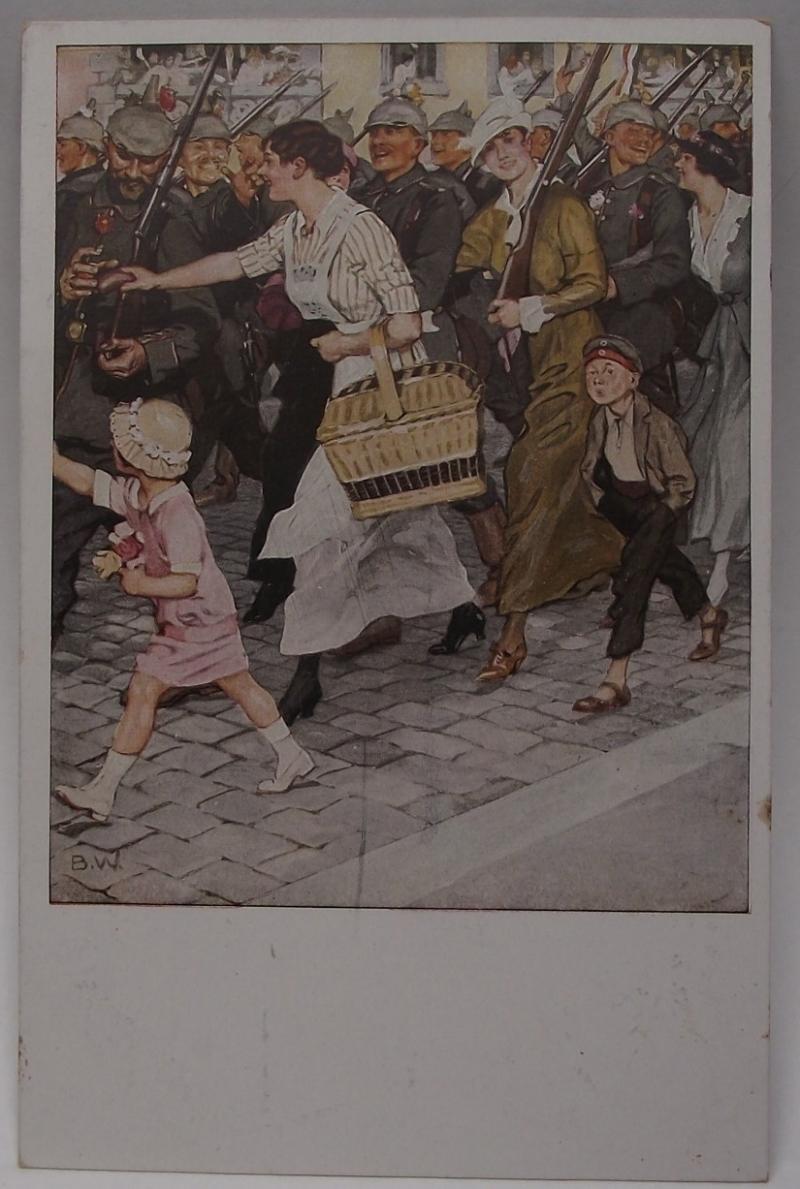 Imperial German Post Card. B.Wennerburg Series. 1917.