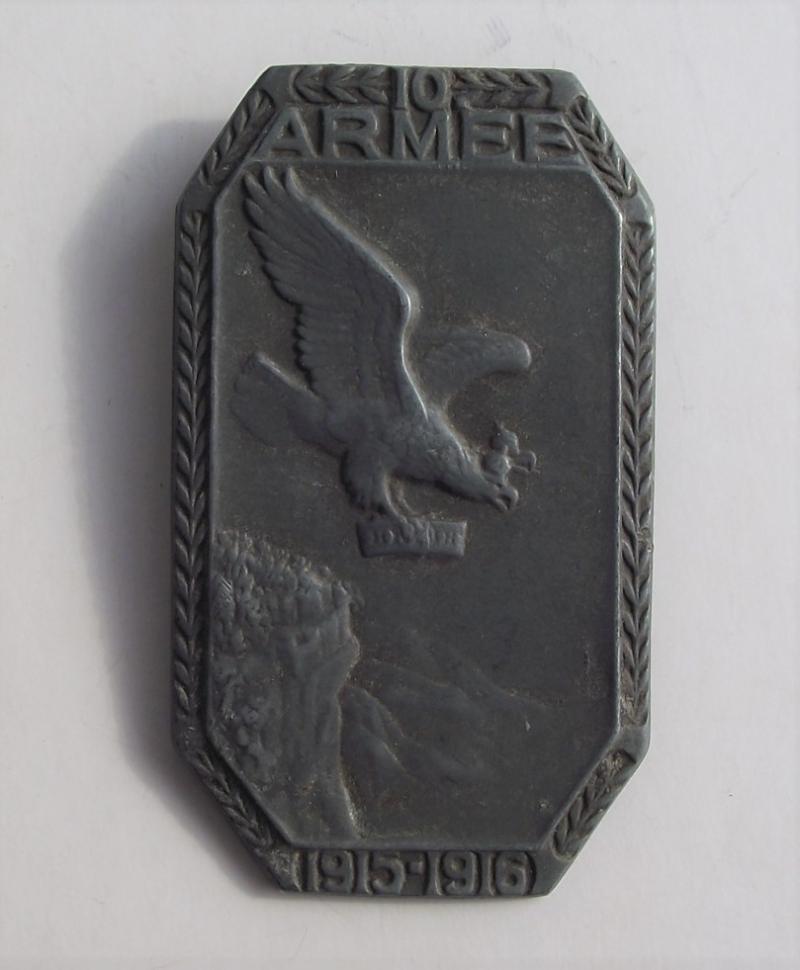 1915-16 Dated Austrian Cap Badge. 10th Armee.