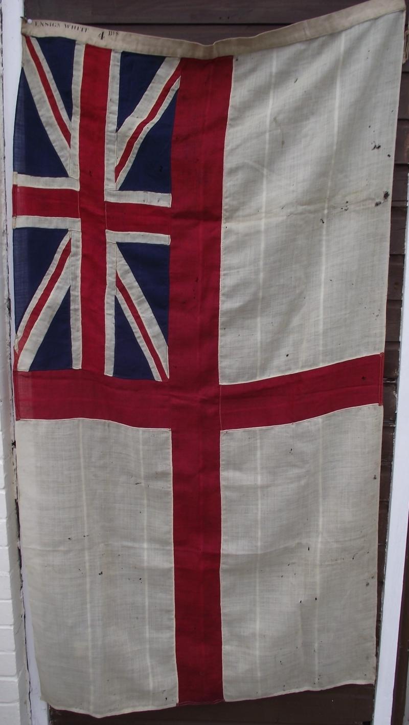 WW1 Royal Navy Ensign White. Size 4-BDs.