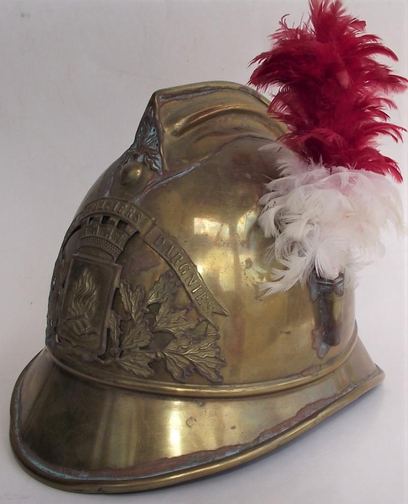 French M1885 Firefighters Helmet. Somme Village.