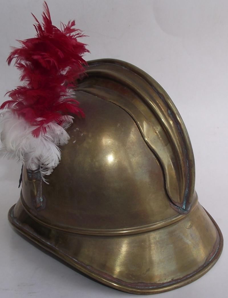 French M1885 Firefighters Helmet. Somme Village.