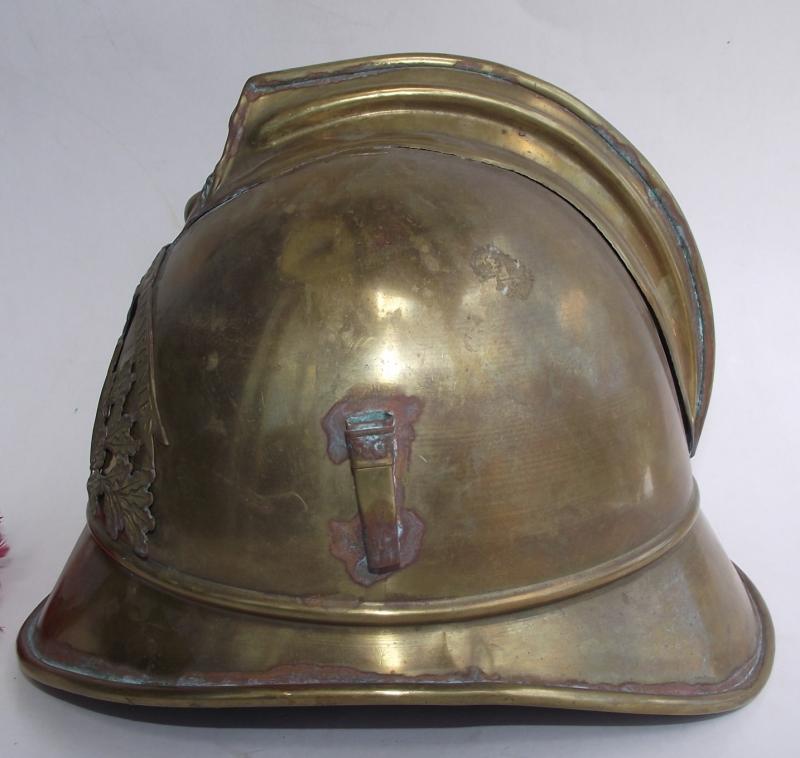 French M1885 Firefighters Helmet. Somme Village.