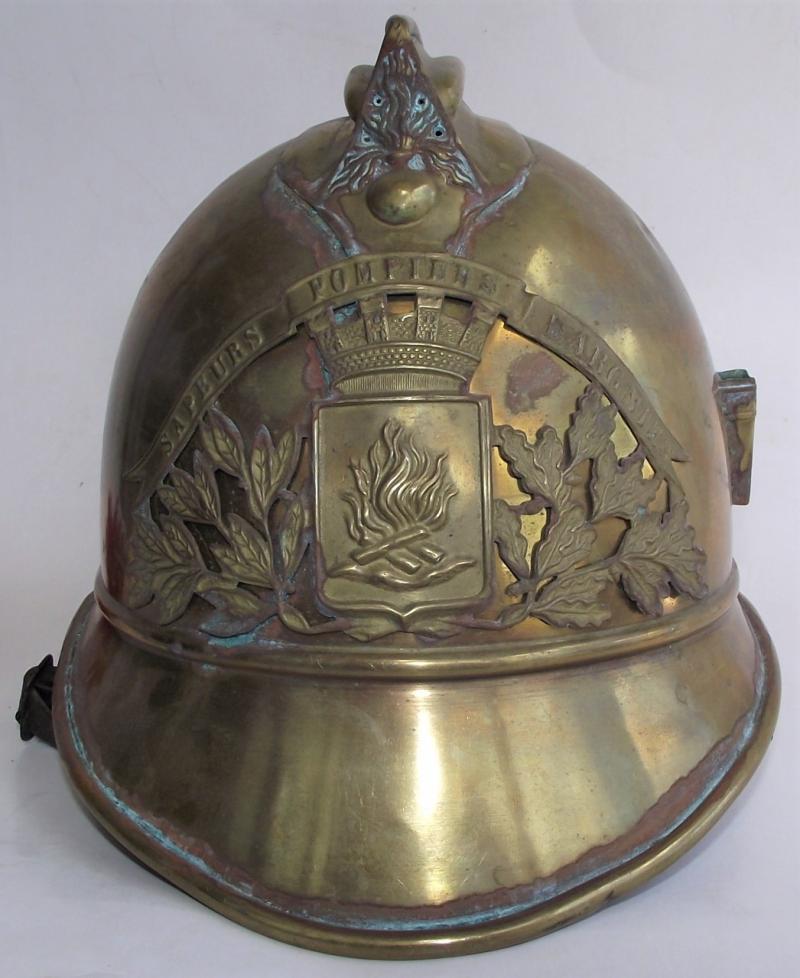 French M1885 Firefighters Helmet. Somme Village.
