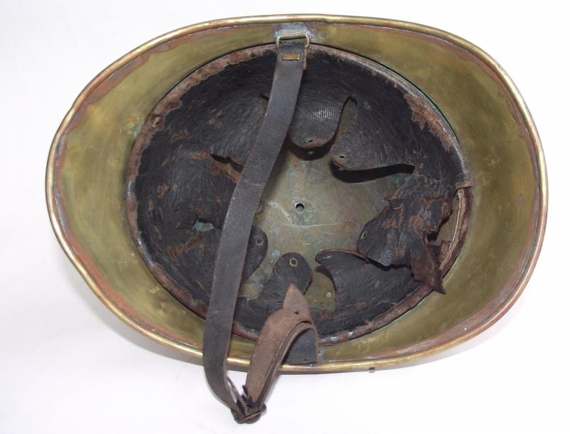 French M1885 Firefighters Helmet. Somme Village.