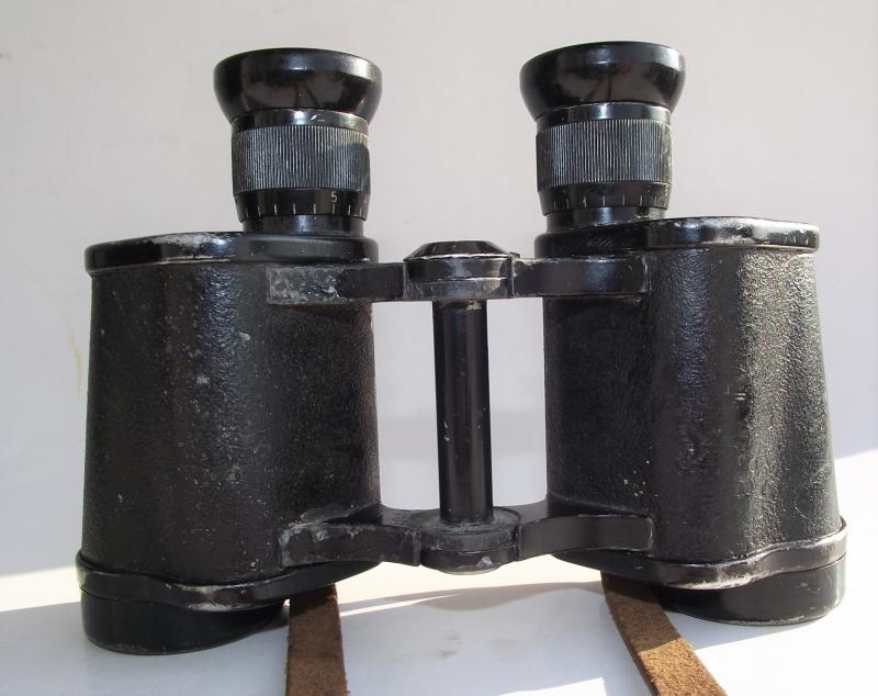 German 6X30 ''ddx'' Marked Binoculars and Matching Marked Leather Neck Strap.