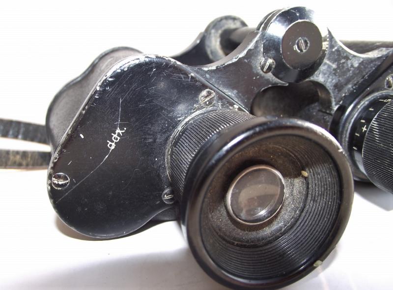 German 6X30 ''ddx'' Marked Binoculars and Matching Marked Leather Neck Strap.