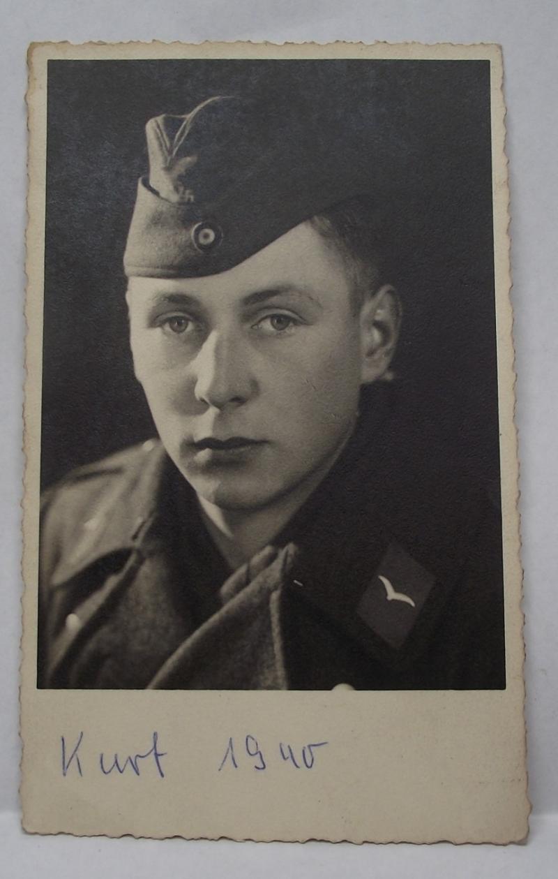 Wehrmacht Photo Post Card. Kurt 1940.