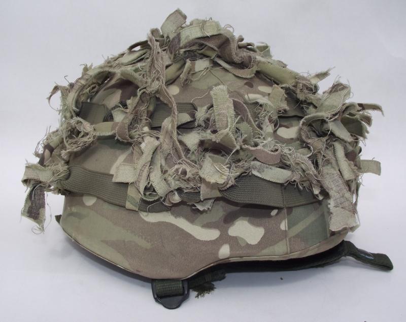 Named Welsh Reg MK7 Skrimmed Combat Helmet.