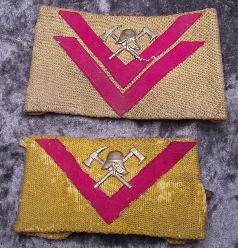 2 x 1930's German Fire Brigade Arm Bands.