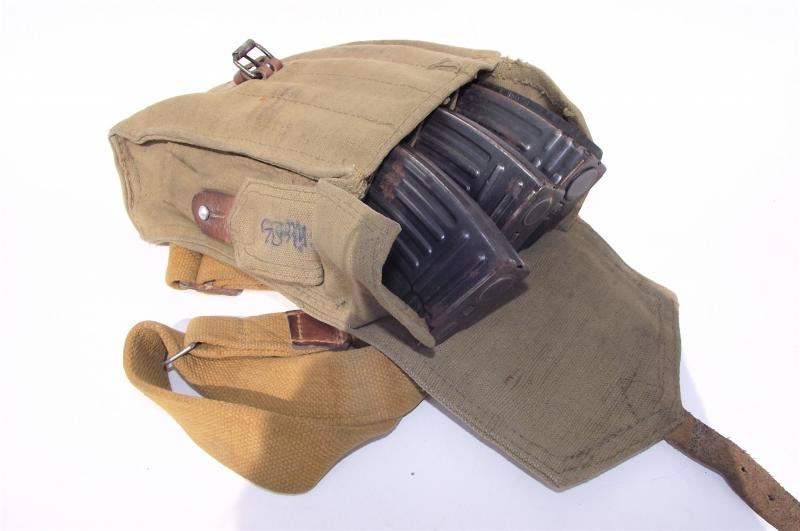 PRICE REDUCED. Named Iraqi Three Cell AK47 Pouch and Magazines.