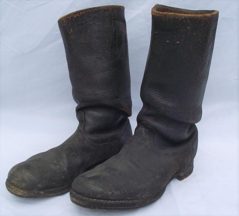 WW2 German EM/NCO Leather Marching Boots.